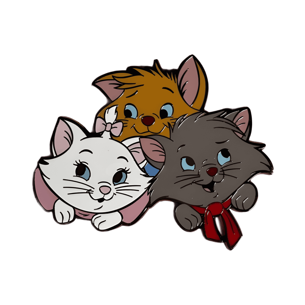 The Aristokittens heads cluster Disney pin