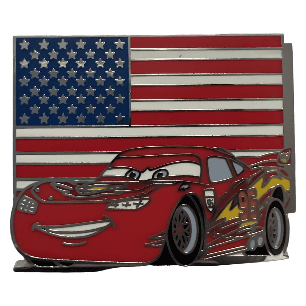 Lightning McQueen USA Disney pin