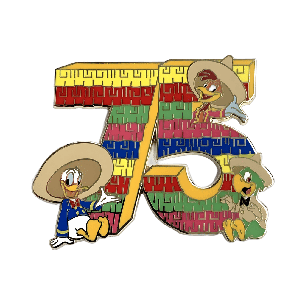 The Three Caballeros 75th Anniversary - Donald Duck, Jose Carioca and Panchito Disney pin