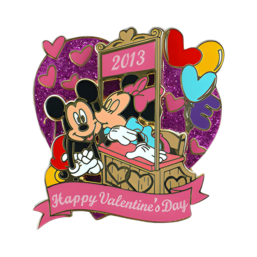 Mickey and Minnie Kissing Booth Disney pin