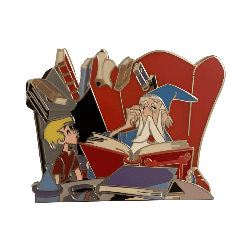 Arthur and Merlin Disney pin