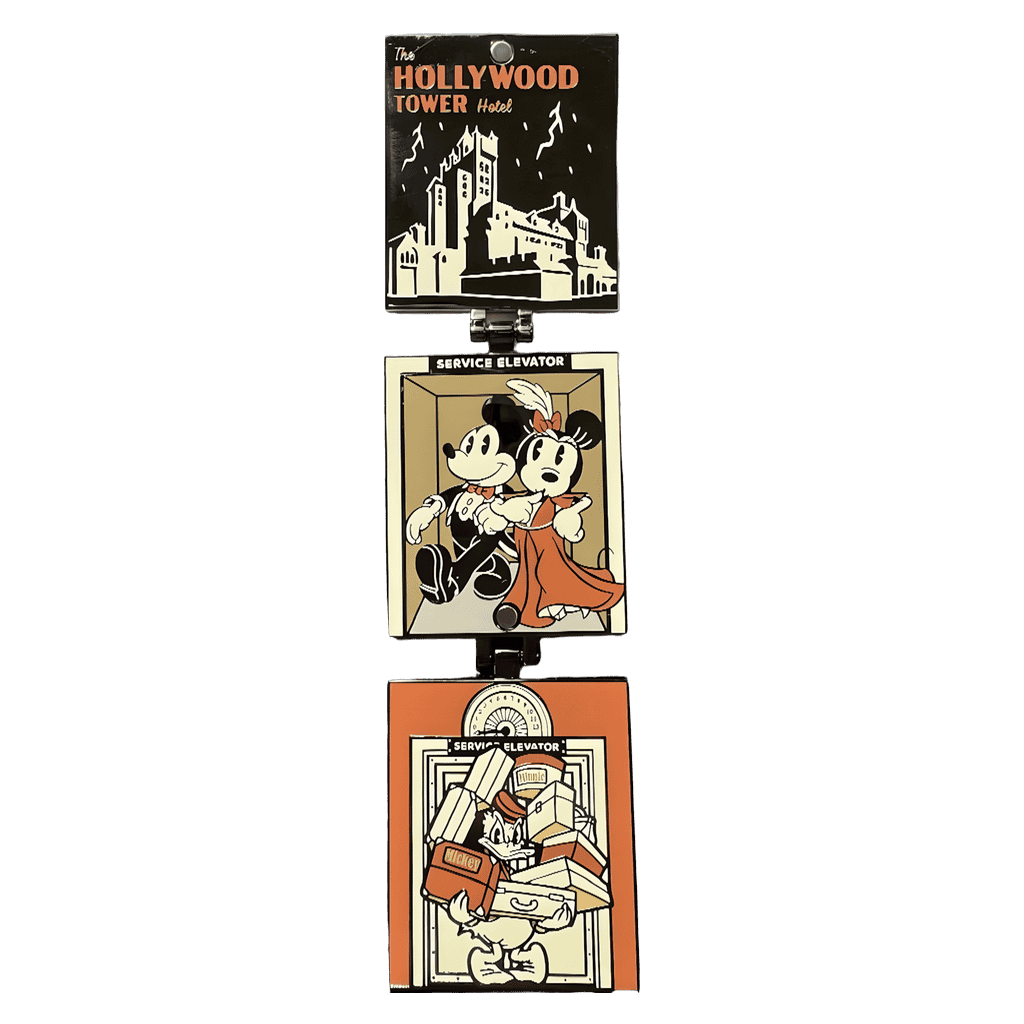 Hollywood Tower Hotel Double Hinged Disney pin