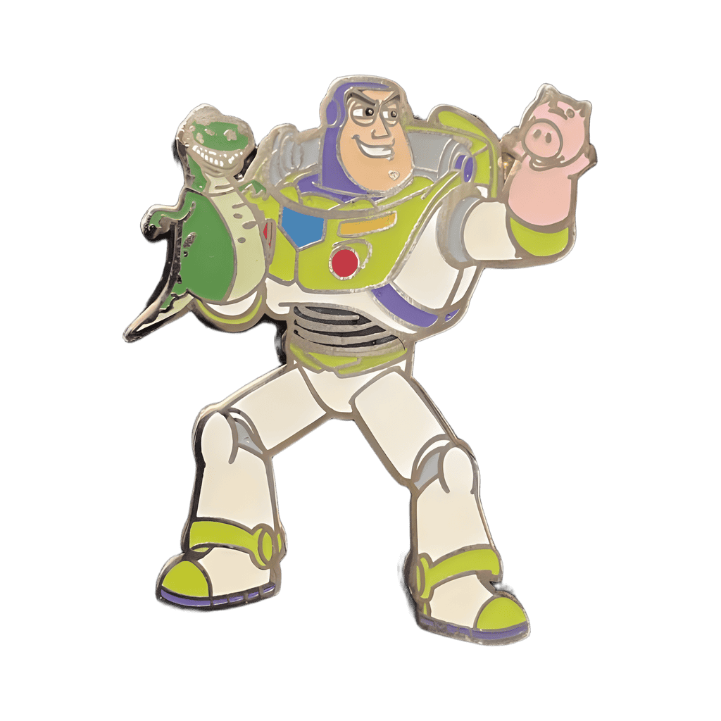 Buzz with Hamm and Rex Disney pin