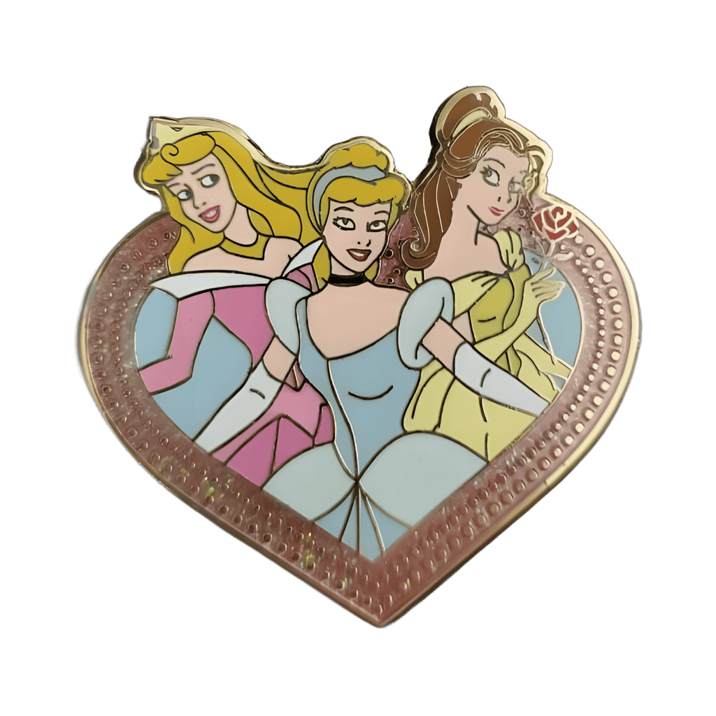 Aurora, Cinderella, Belle Disney pin