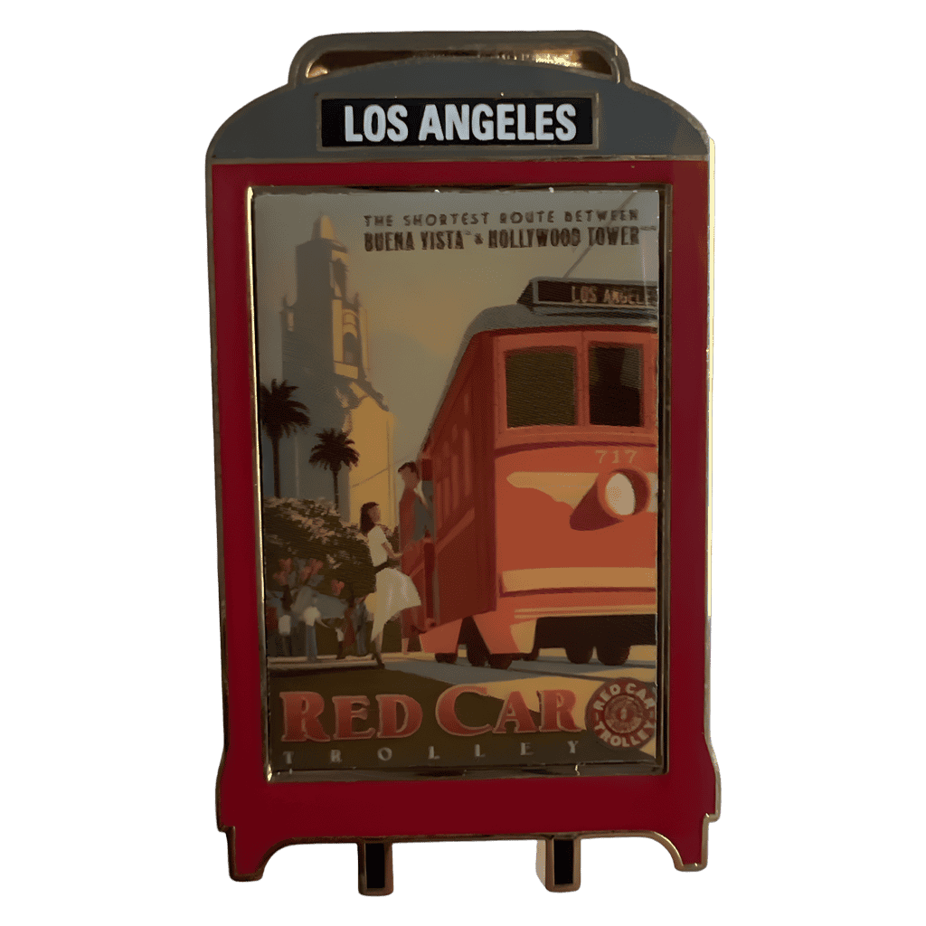 Red Car Trolley Disney pin