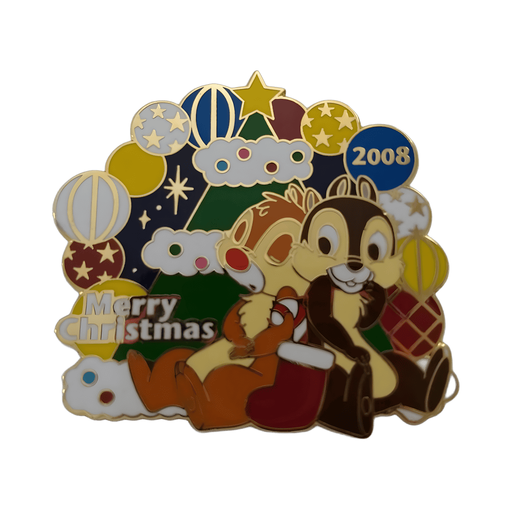 Merry Christmas 2008 - Chip & Dale Disney pin