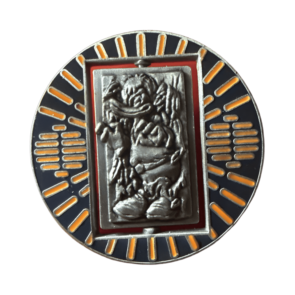Donald Duck as Han Solo in Carbonite Disney pin