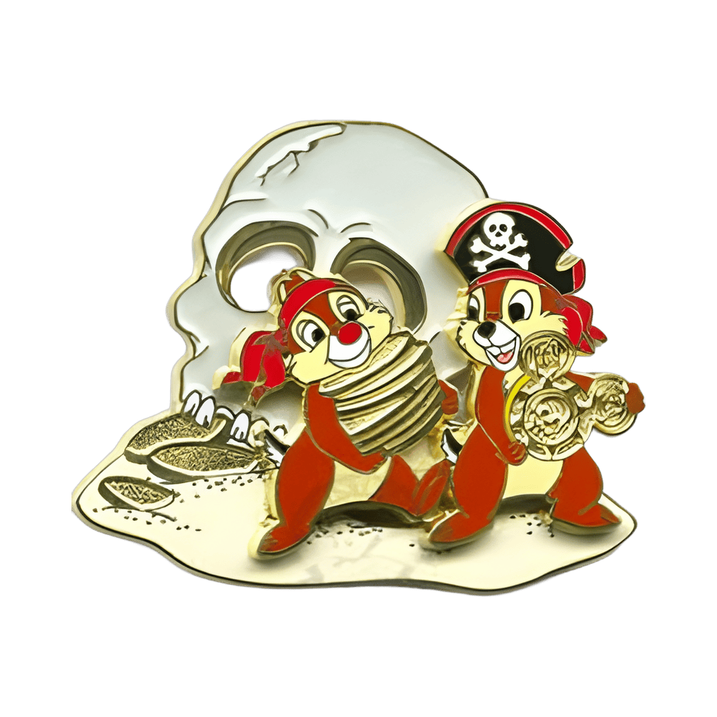 Chip and Dale Collecting Treasure Disney pin