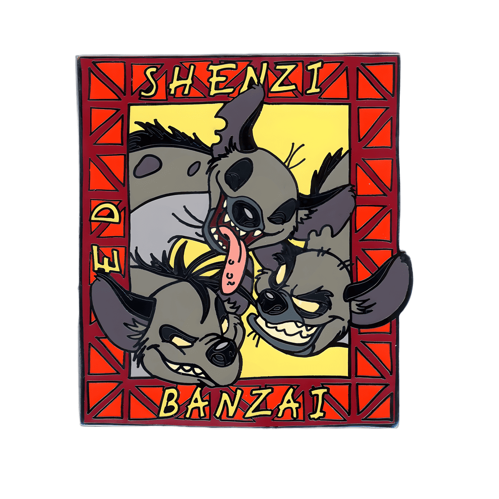 Ed, Shenzi and Banzai in an Orange Frame Disney pin