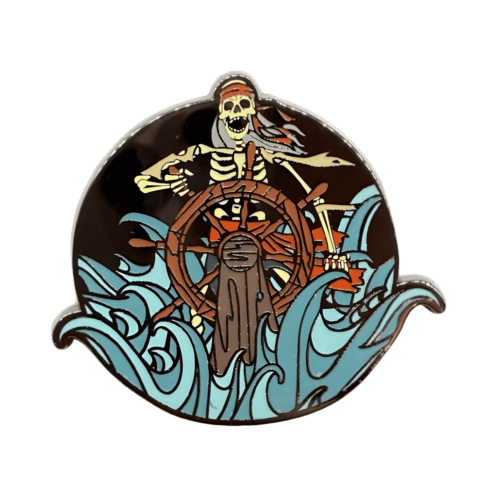 Skeleton Helmsman Disney pin