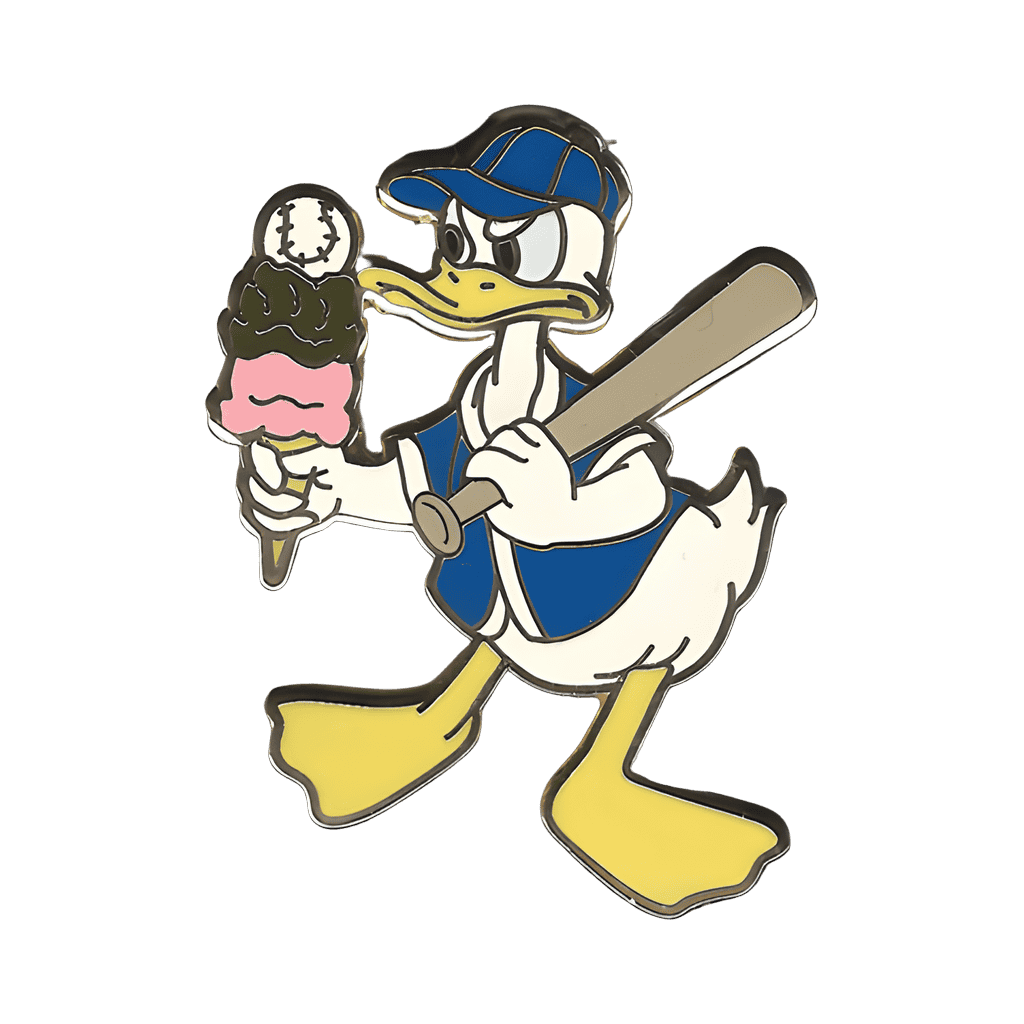 Baseball Donald Disney pin