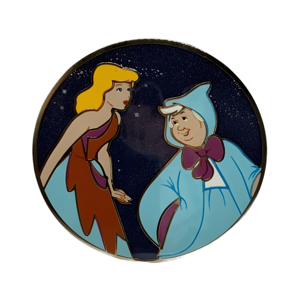 Cinderella Series - Cinderella Rags and Fairy Godmother Disney pin