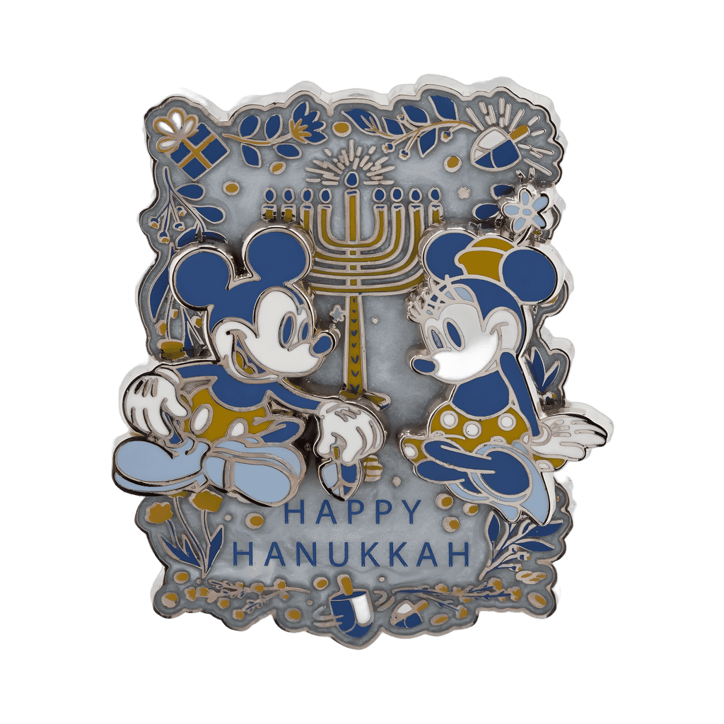 Happy Hanukkah 2024 - Mickey and Minnie Mouse Disney pin