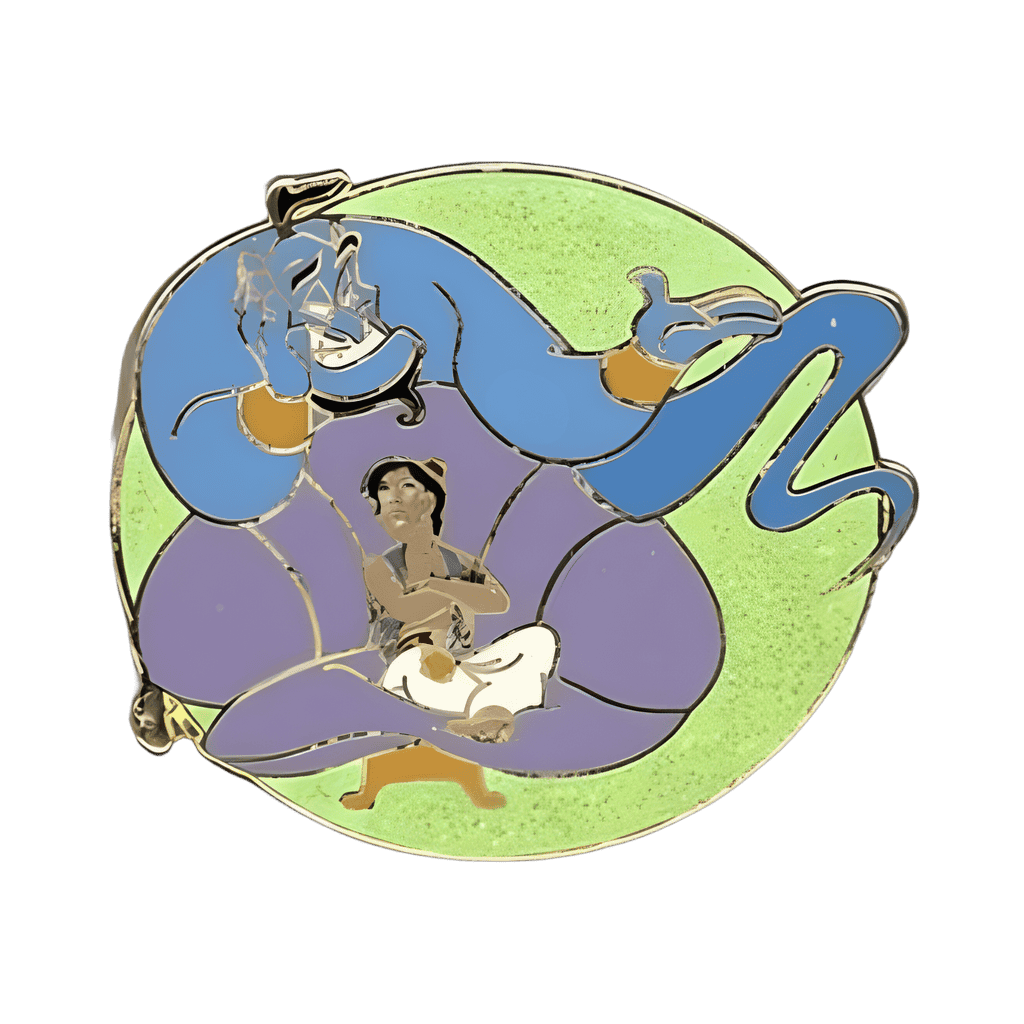 Aladdin with Genie Snowglobe Disney pin