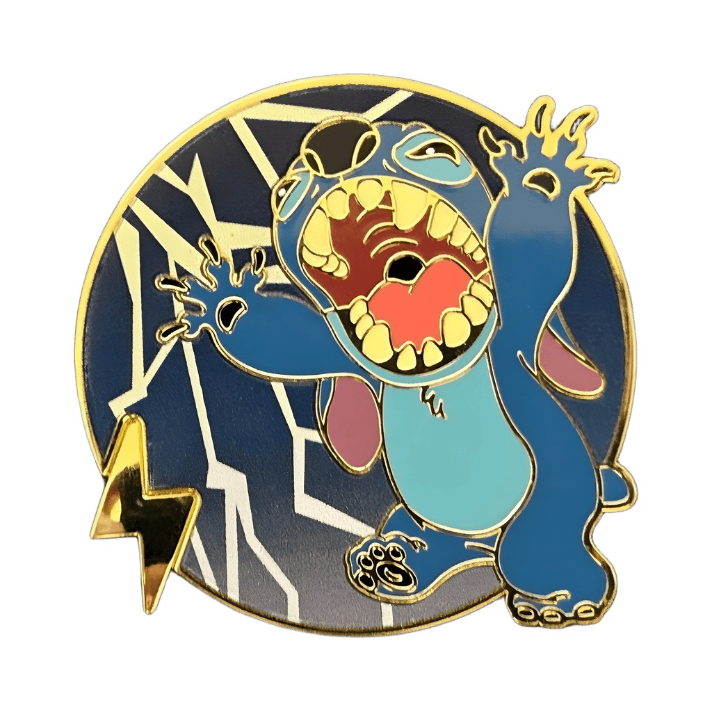 Roaring Stitch with Lightning Disney pin