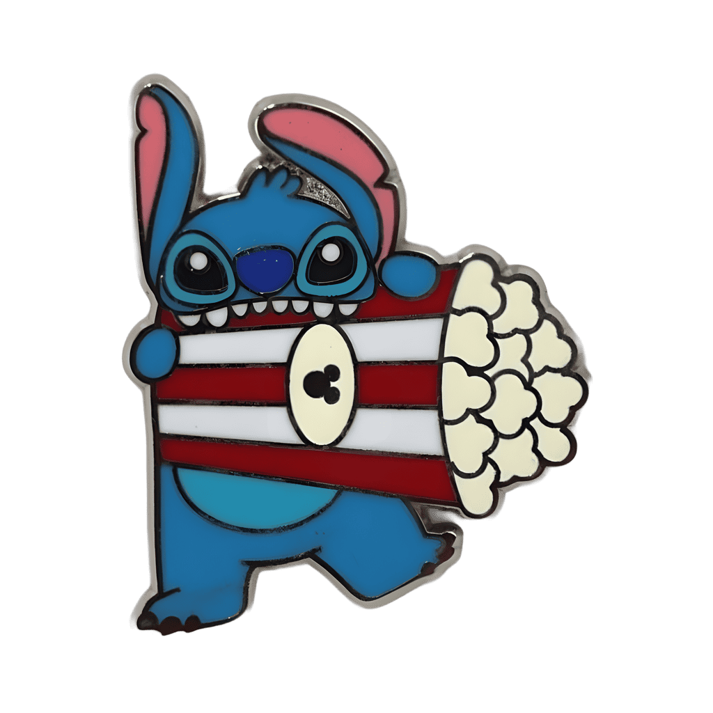 Stitch Eating Popcorn Disney pin