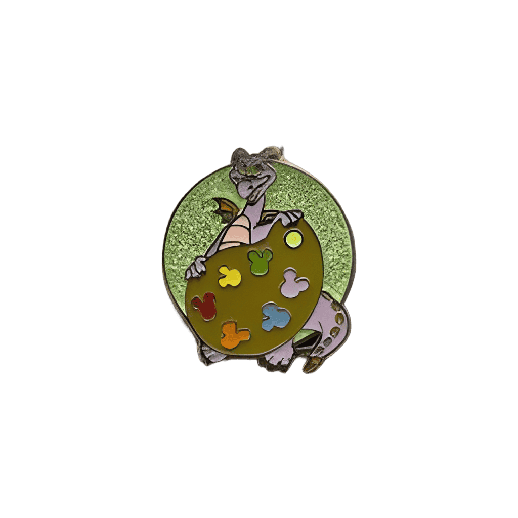 Figment holding a paint palette Disney pin