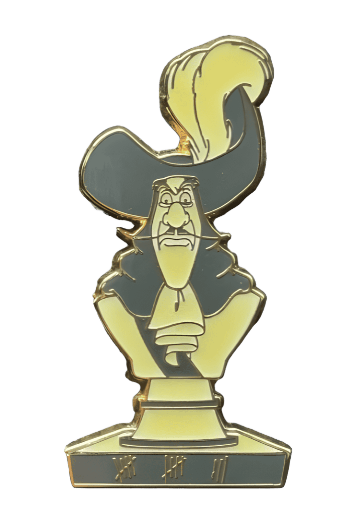 Captian Hook Bust Disney pin
