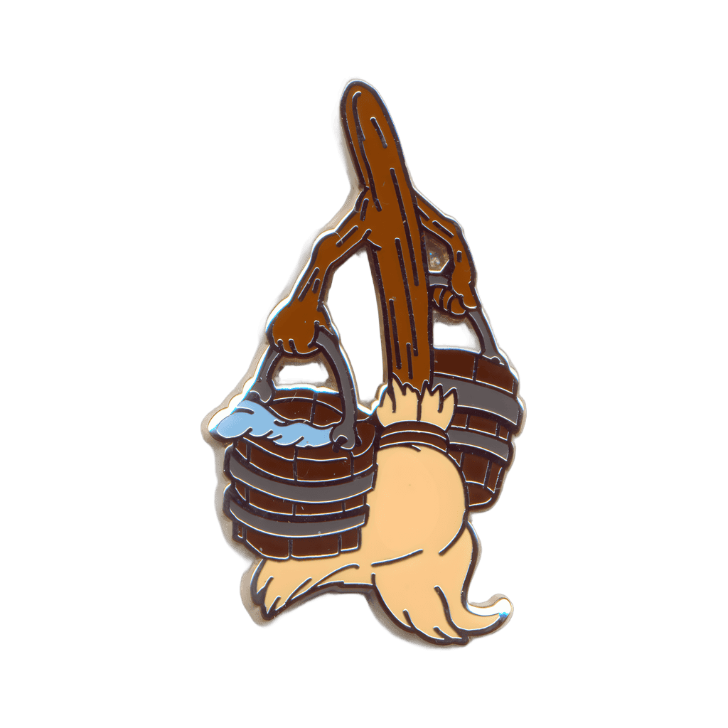 Broom Carrying Buckets of Water Disney pin