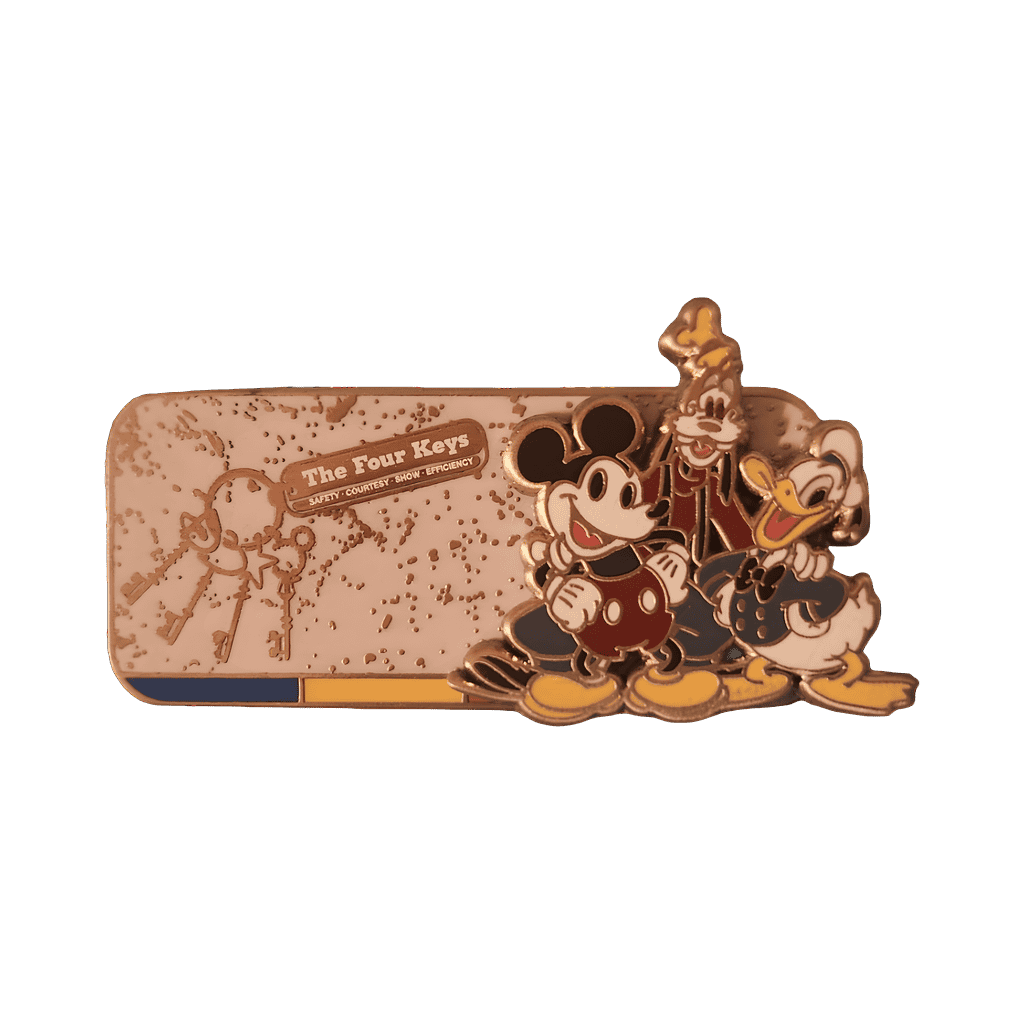 2012 - Winter — The Four Keys (Safety, Courtesy, Show, Efficiency) Disney pin