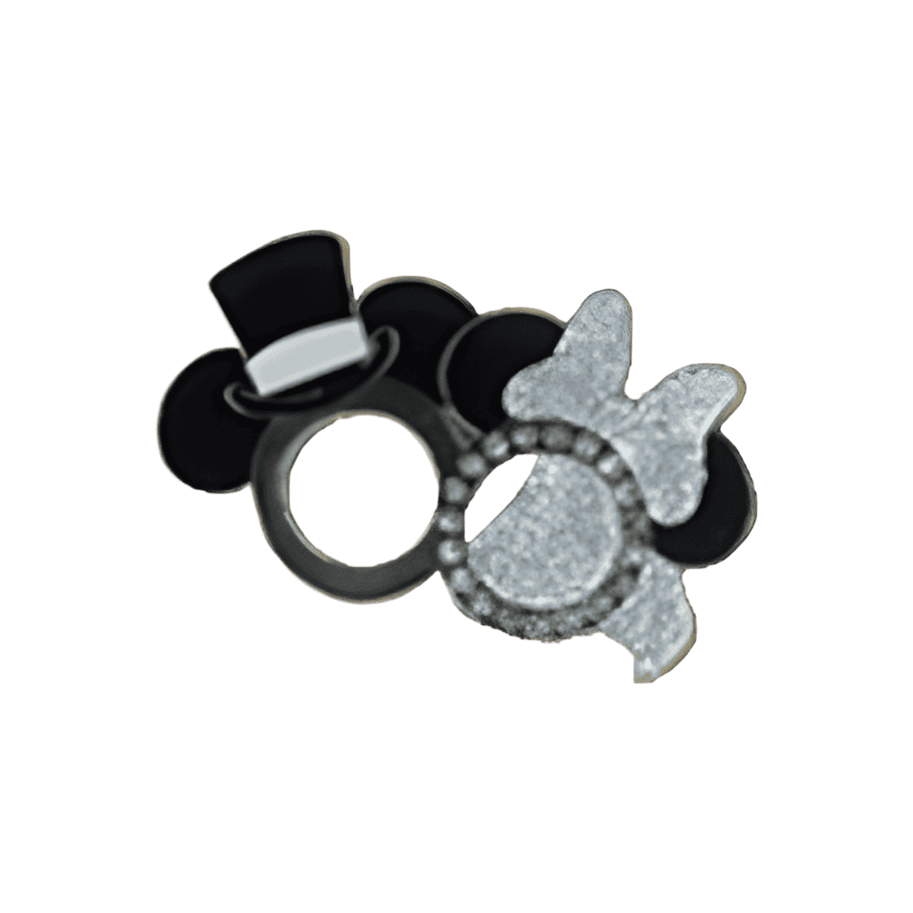 Mickey and Minnie Wedding Rings Disney pin