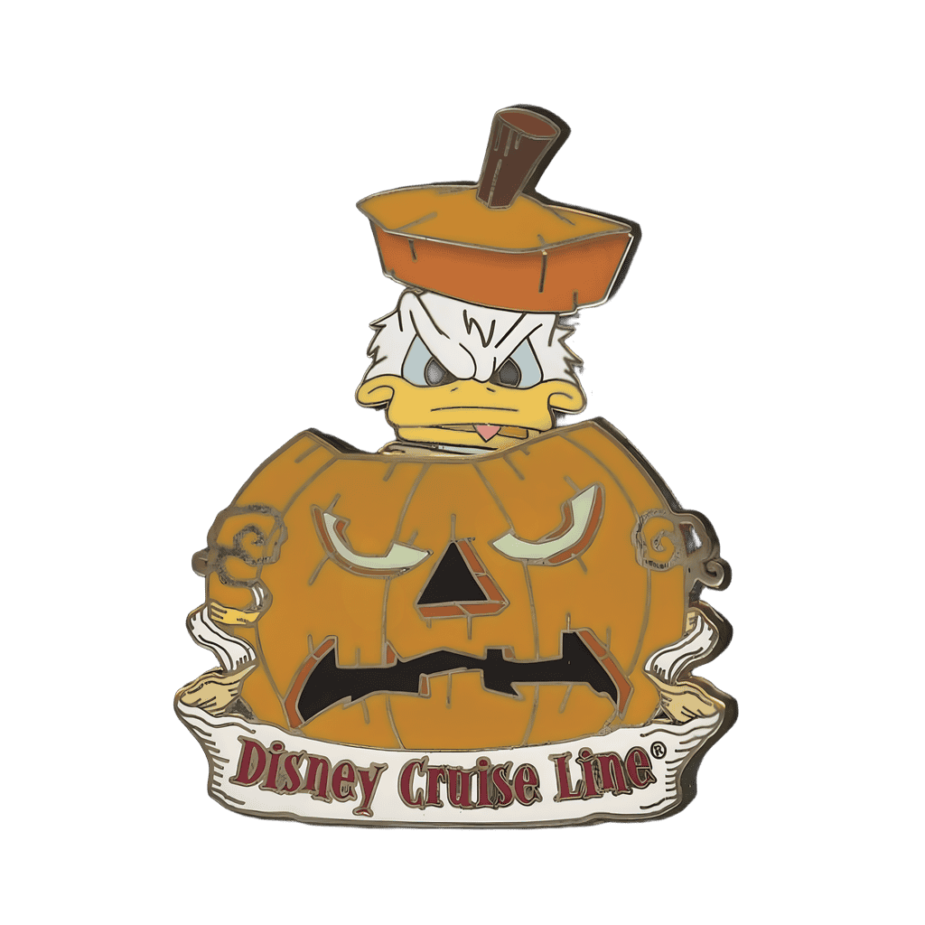 Halloween 2003 Angry Donald in Jack-O-Lantern slider Disney pin