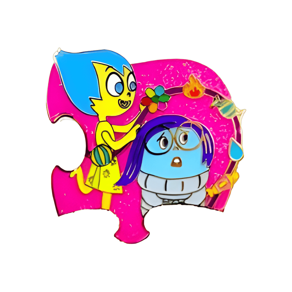 Inside Out Puzzle - Joy & Sadness Disney pin