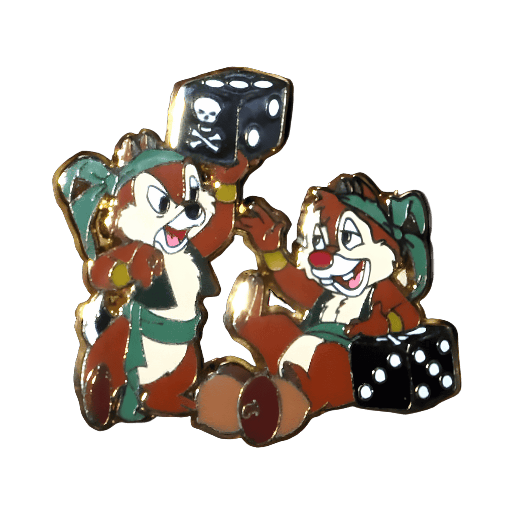 Chip and Dale Pirates Disney pin