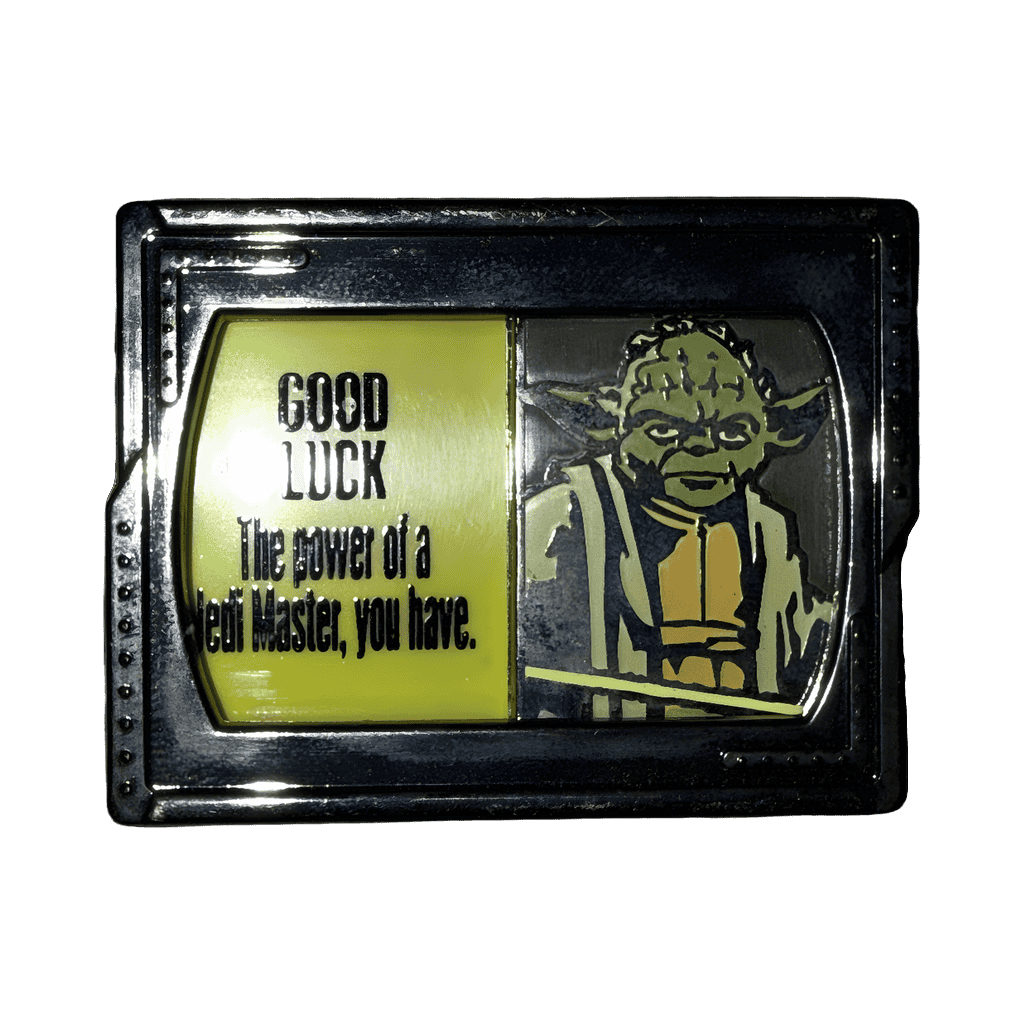 Yoda Good Luck / Bad Luck Slider Pin Disney pin