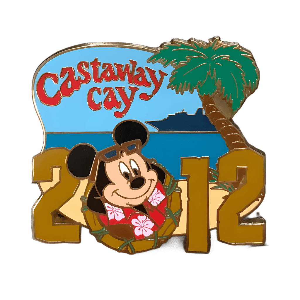 Mickey Mouse at Castaway Cay 2012 Disney pin