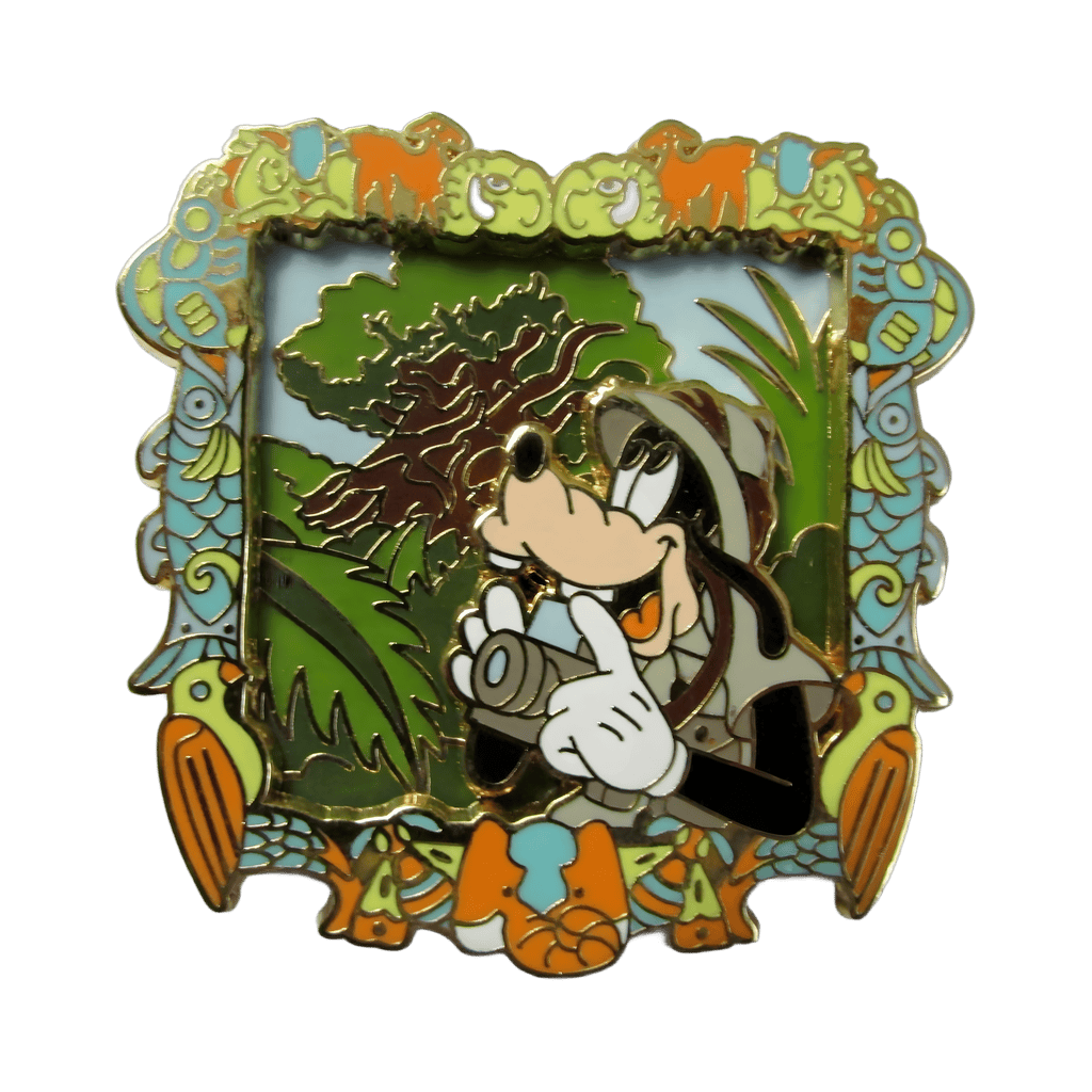 Goofy at the Tree of Life (Carved Animals Frame) Disney pin