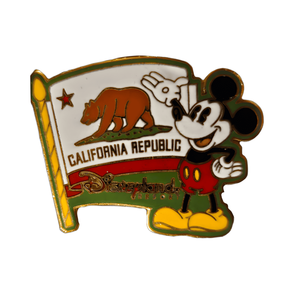 Mickey California Republic Flag Disney pin