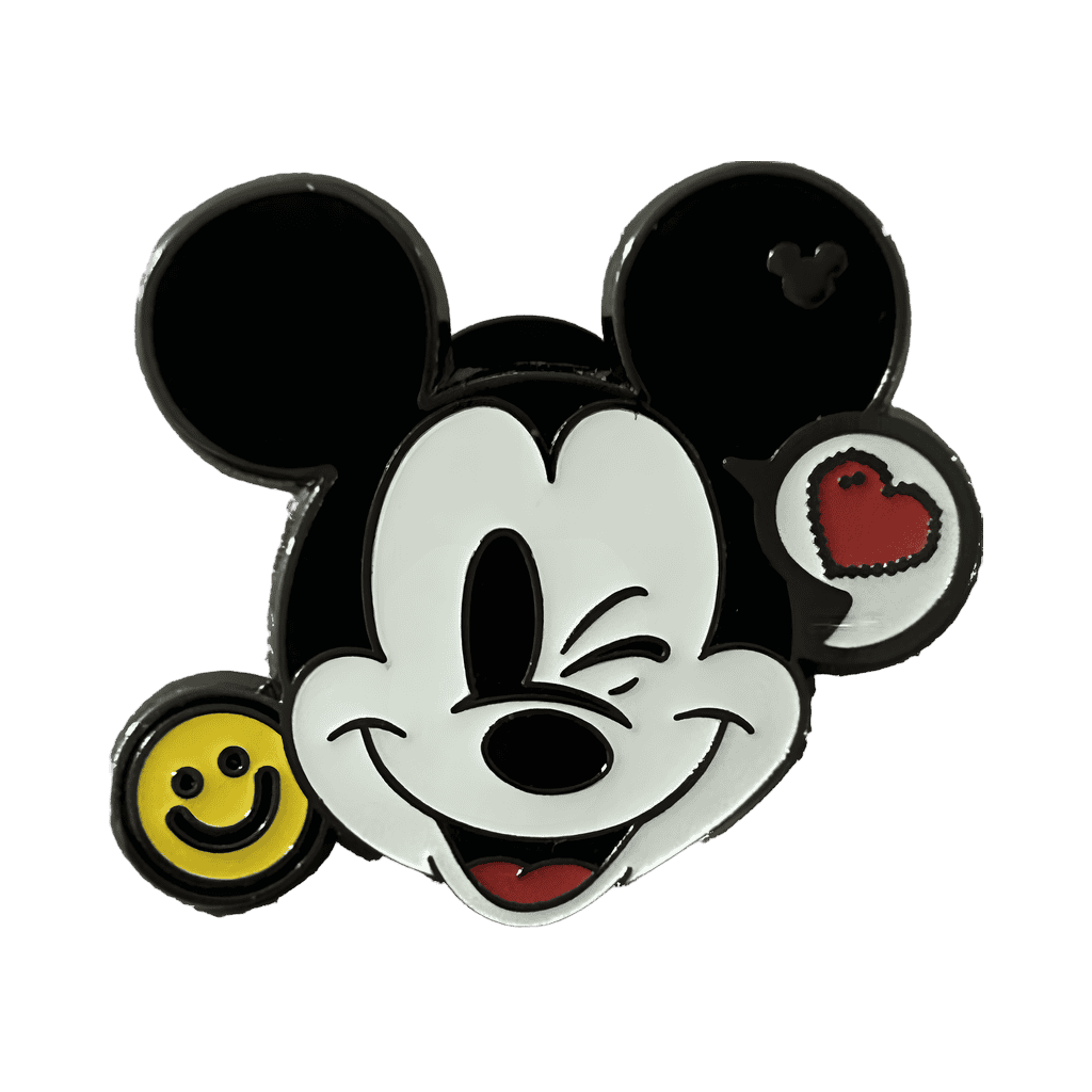 Emoji Pin Set - Winking Mickey Disney pin