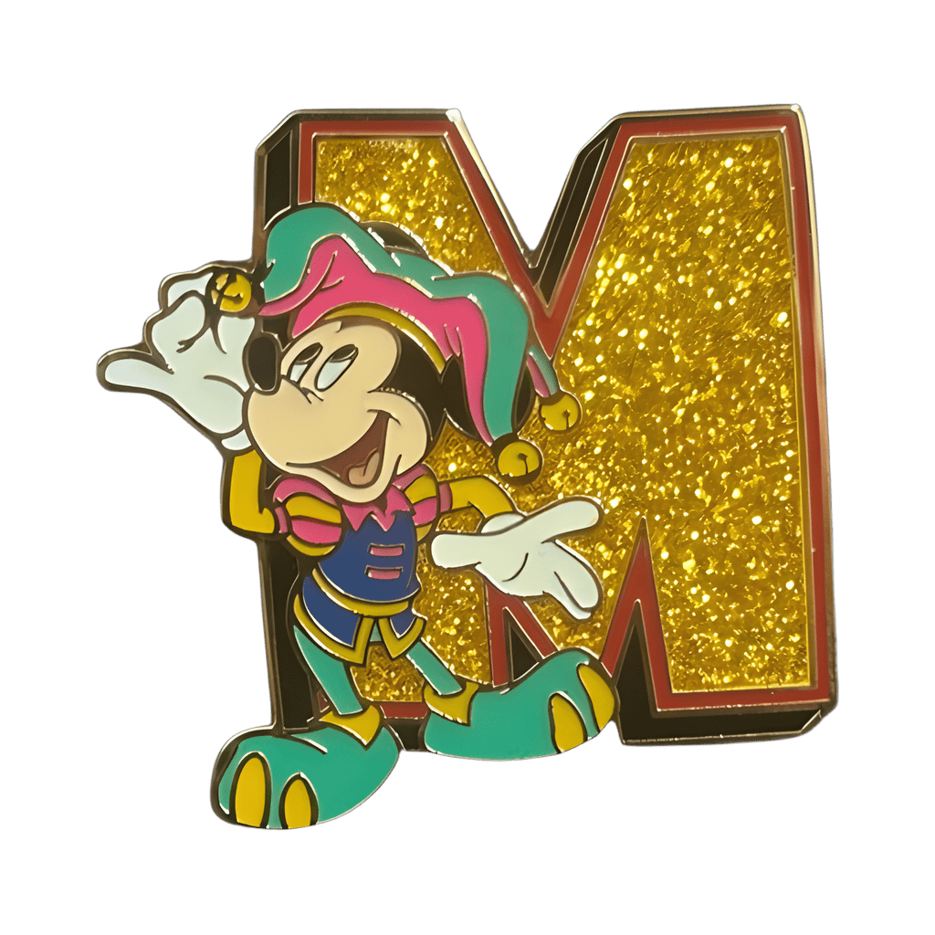 Gold Name - Letter M Disney pin