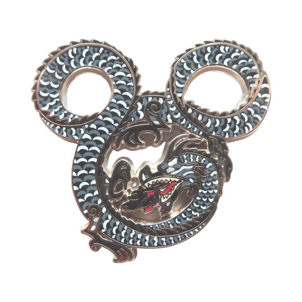 Black on Silver Disney pin