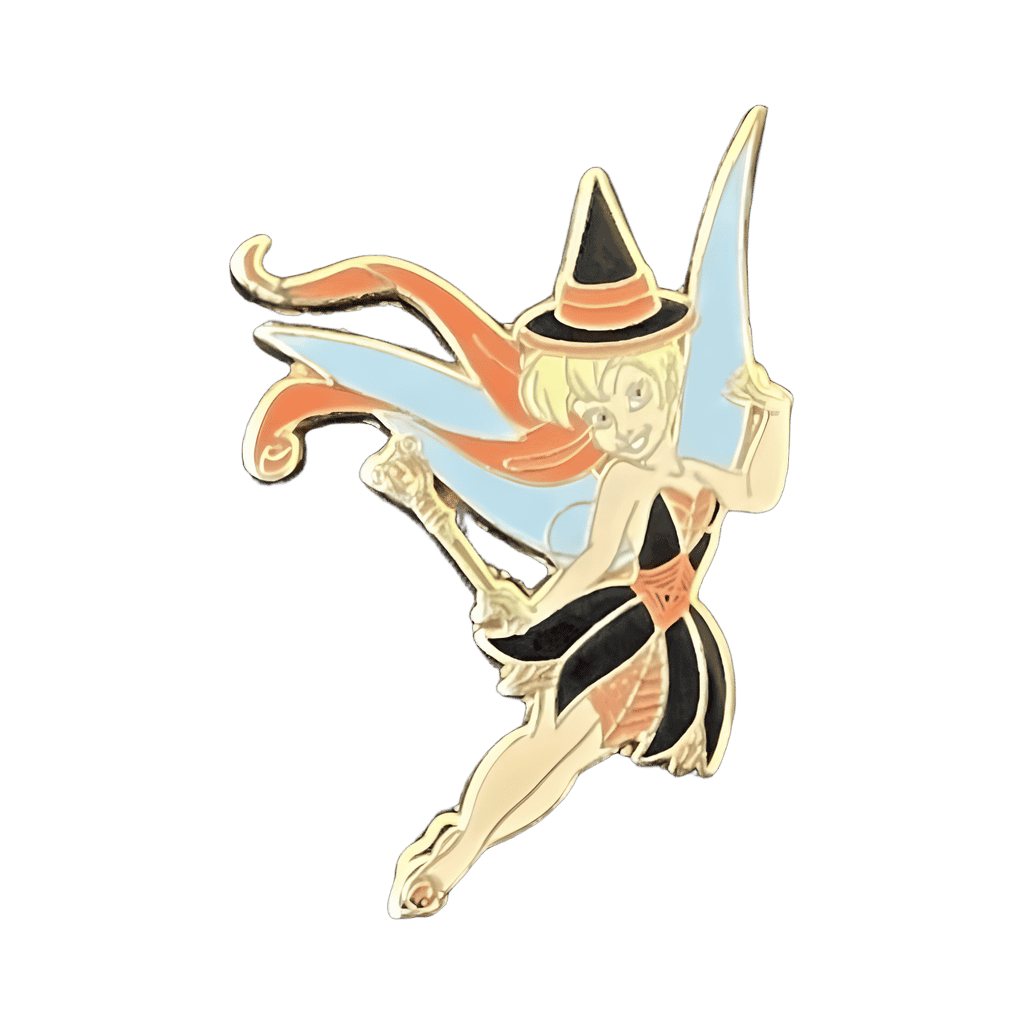 Tinker Bell Flying as a Halloween Witch Disney pin