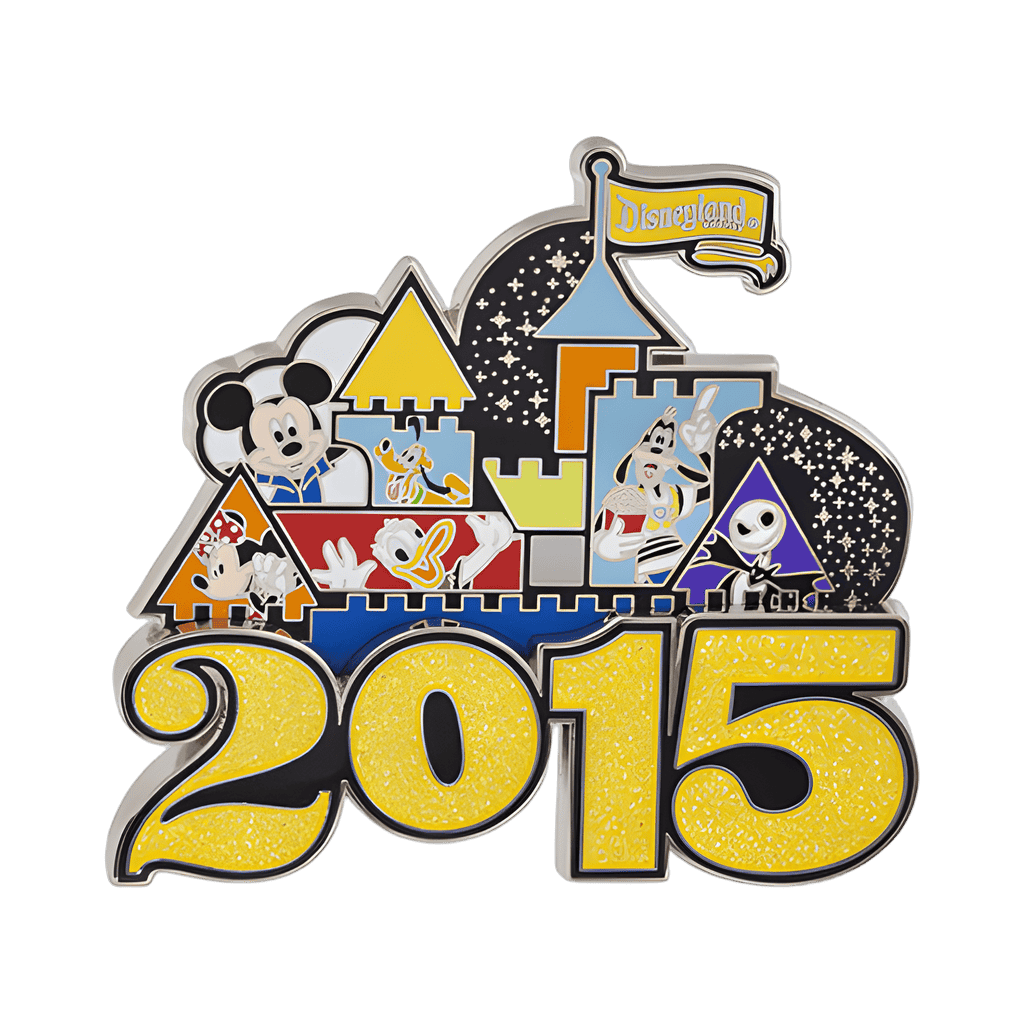 Disneyland Park Sleeping Beauty Castle Dated Jumbo Disney pin