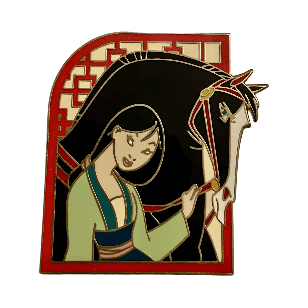 Mulan and Khan Disney pin