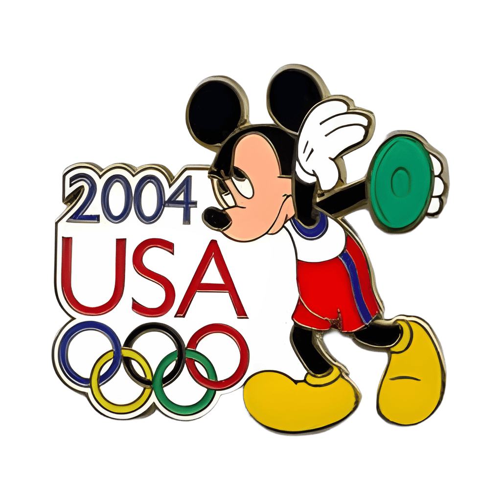 USA Olympic Mickey Mouse Discus Disney pin