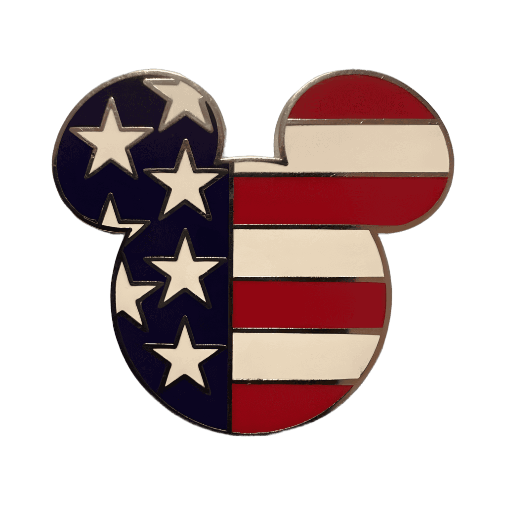Mickey Head Icon - USA Flag (Version 2) Disney pin