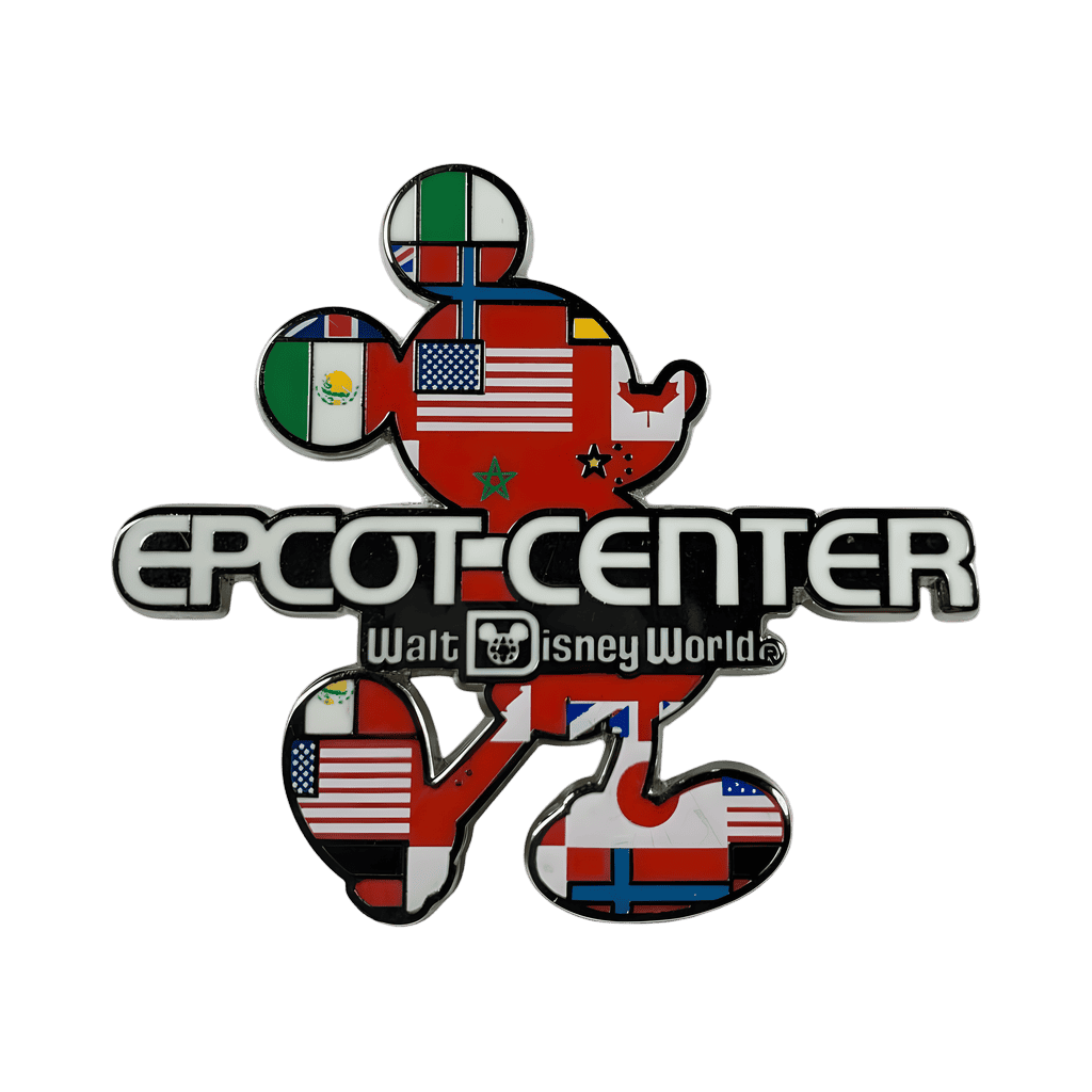 Mickey Silhouette of Flags Disney pin