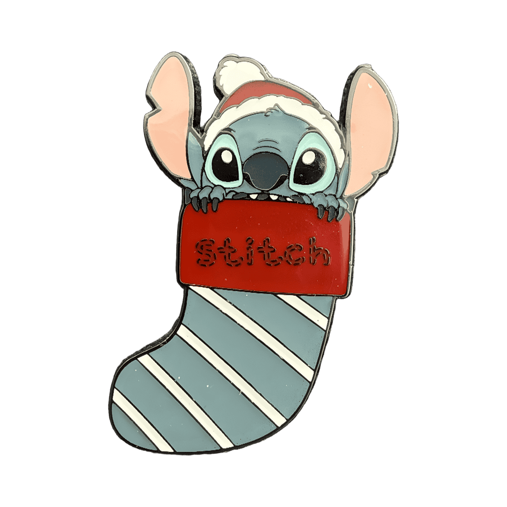 Stitch in Stocking Disney pin