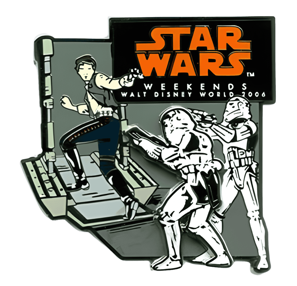 Han Solo vs. Stormtroopers Disney pin
