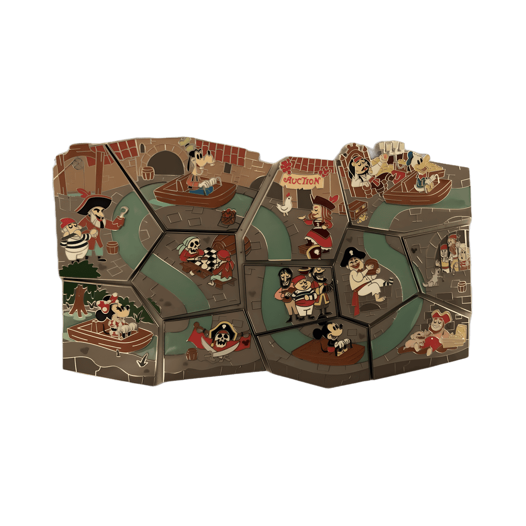 Pirates of the Caribbean - Full Map Disney pin