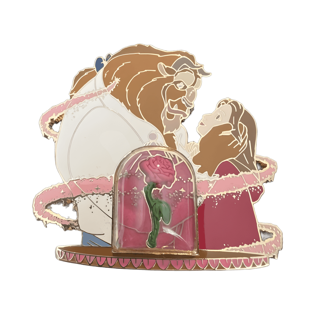 Belle & Beast with Rose Disney pin