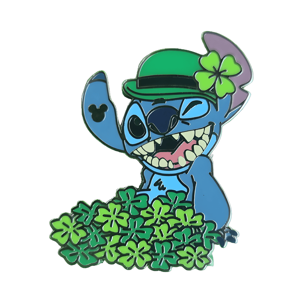 Clover Saint Patrick's Day Stitch Disney pin