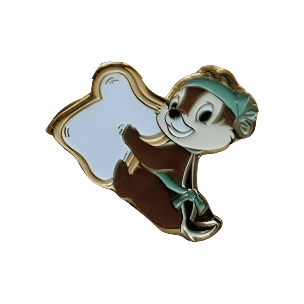 Chip holding Bread Disney pin