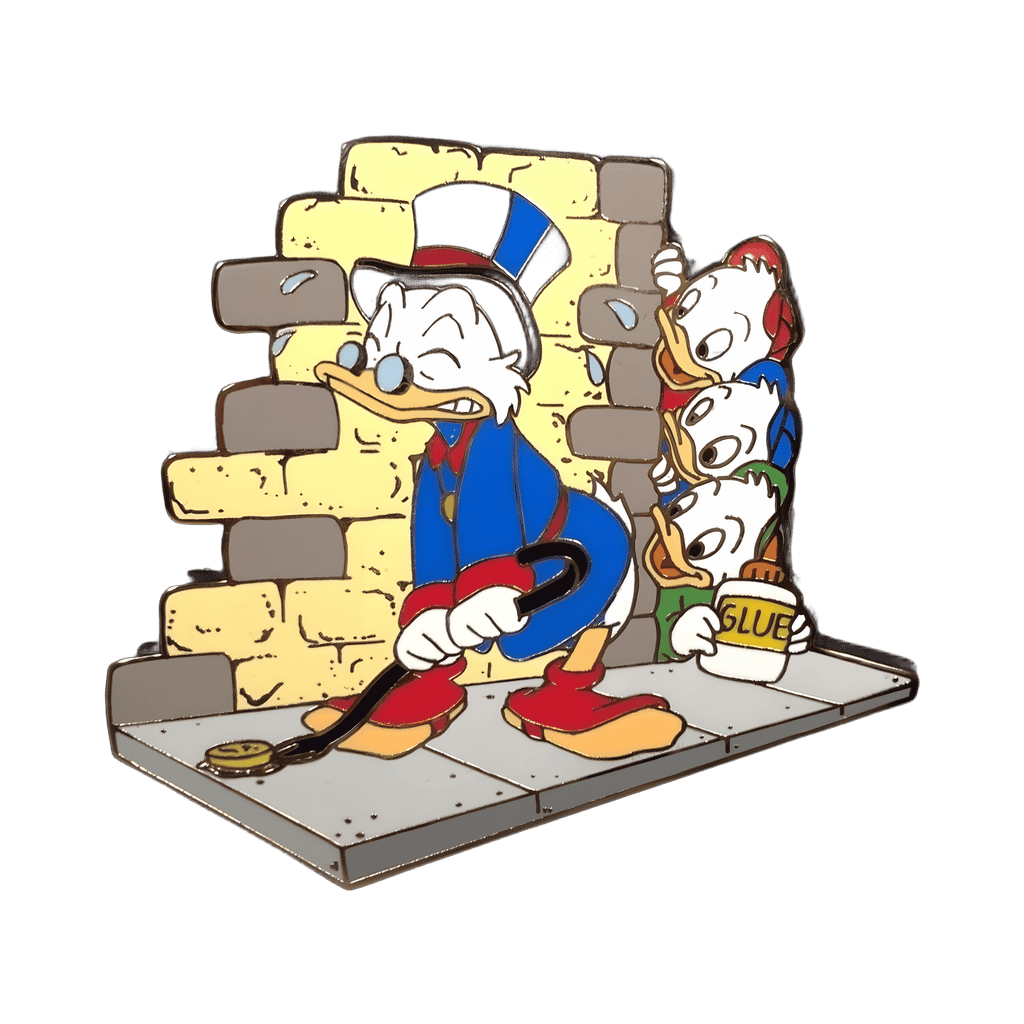 Uncle Scrooge with Nephews Disney pin