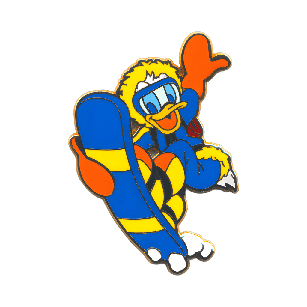 Donald Duck on a Snowboard Disney pin