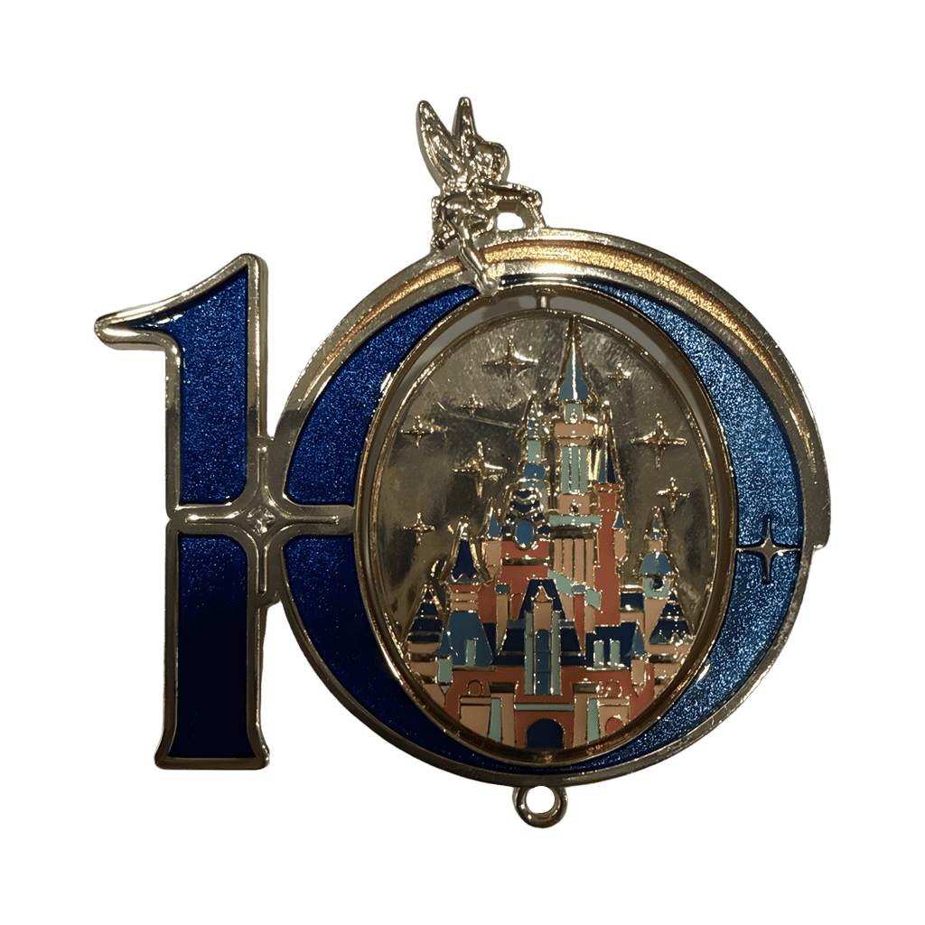 Tinker Bell - Castle 10 Spinner Disney pin
